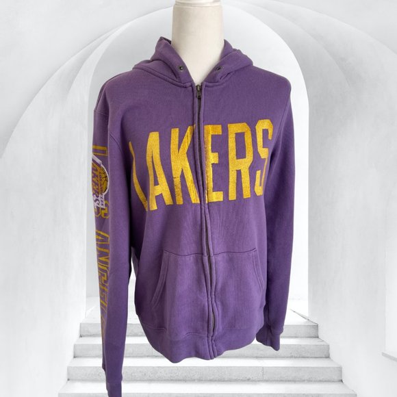 Junk Food Clothing Tops - Junk Food LA Lakers Full Zip Hoodie